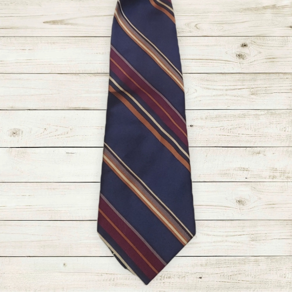 Bravini Vintage Ribbon Strip Tie